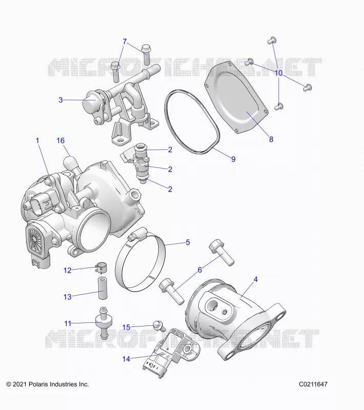 ENGINE, CORPO FARFALLATO AND FUEL RAIL