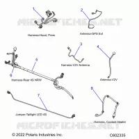 ELETTRICO, WIRE HARNESSES, HOOD/JUMPERS, GPS