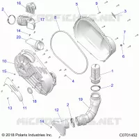TRASMISSIONE, CLUTCH COVER AND DUCTING