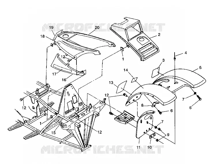 CABINA MONTAGGIO SPORTSMAN 4X4 / W938039 (4926382638001A)