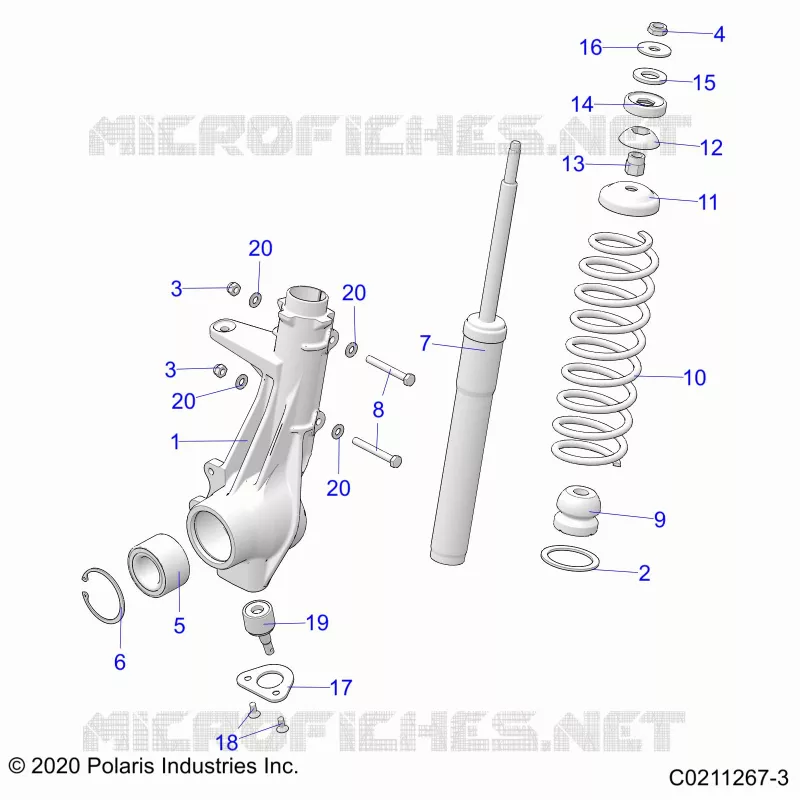 SUSPENSION, ANTERIORE MONTANTE