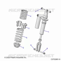 SUSPENSION, SHOCK ANTERIORE MOUNTING