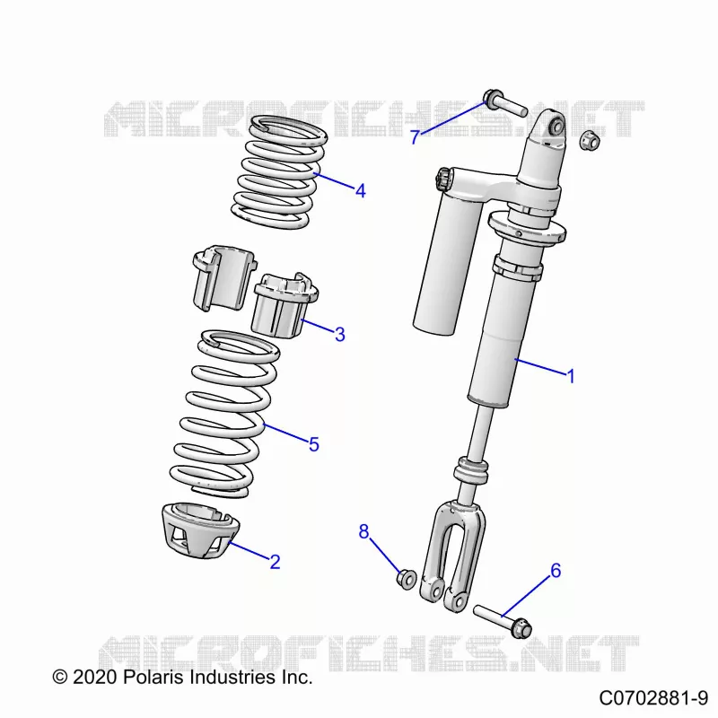 SUSPENSION, SHOCK ANTERIORE MOUNTING