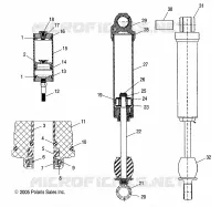 AMMORTIZZATORE POSTERIORE TRACK (M-10)(7043190)
