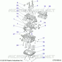 ENGINE, CRANKCASE AND ALBERO MOTORE