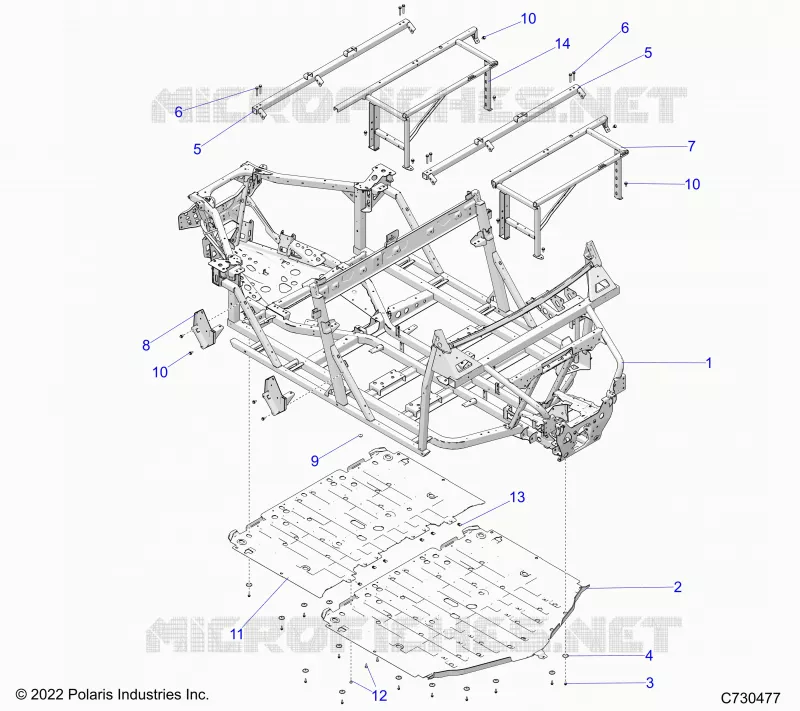 CHASSIS, MAIN FRAME AND SCIARED PLATES