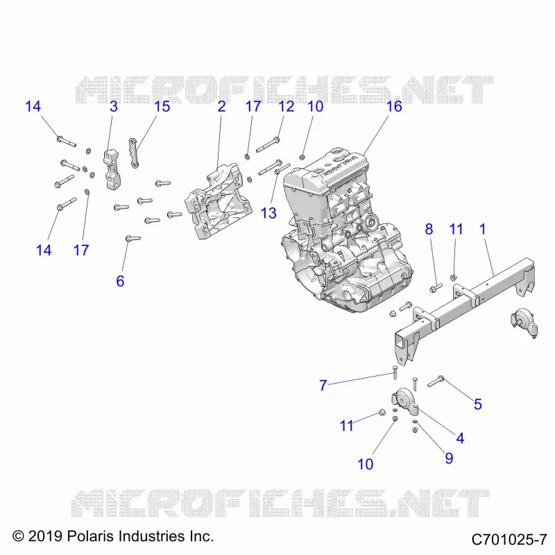 MOTORE, MOUNTING & LONG BLOCK