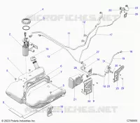 SISTEMA DI ALIMENTAZIONE CARBURANTE, EVAP FUEL TANK ASM.