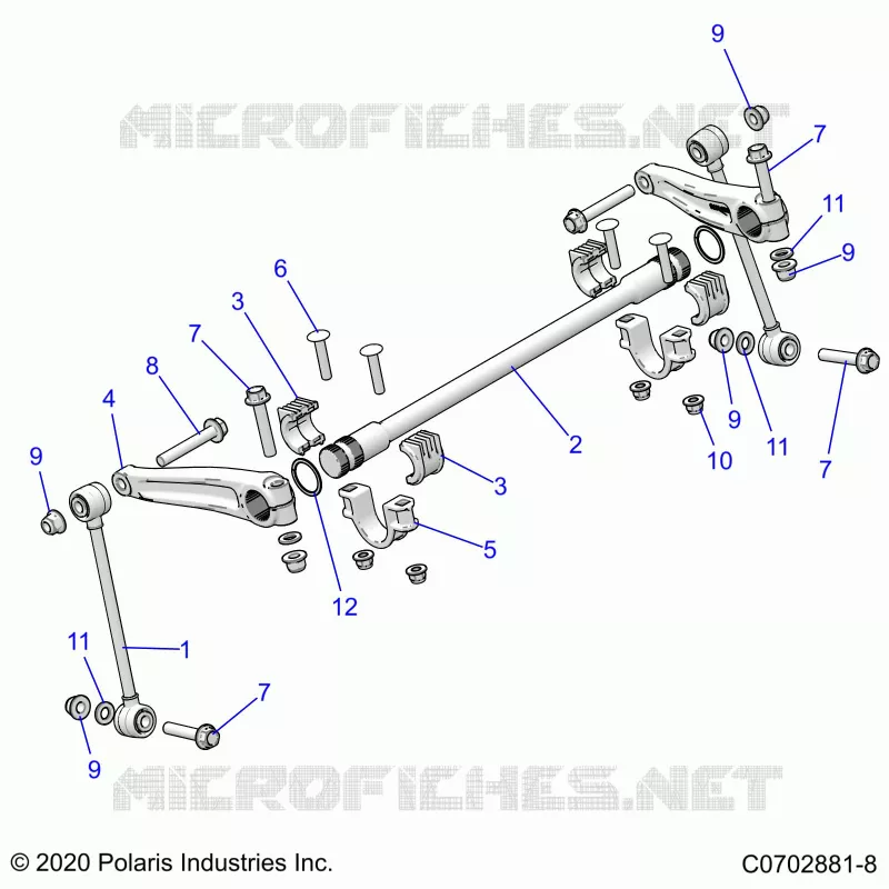 SUSPENSION, FRONT BARRA DI STABILIZZAZIONE
