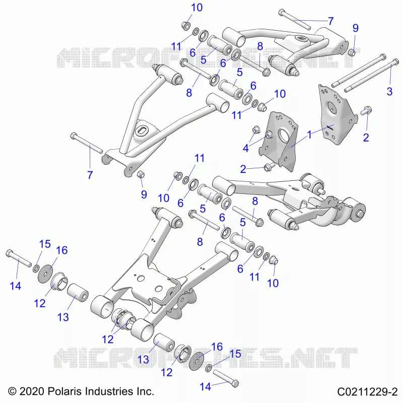 SOSPENSIONE POSTERIORE CONTROL ARM, MOUNTING