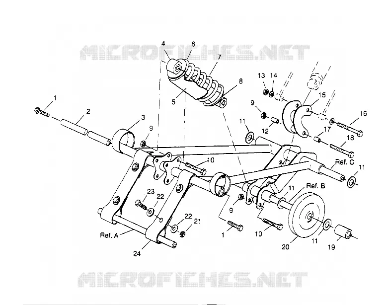 ANTERIORE COPPIA ARM 440 0952760, 440 SKS 0952560,  and EUROPEAN 440 S (4929032903B013)