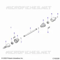 TRASMISSIONE, REAR DRIVE SHAFT