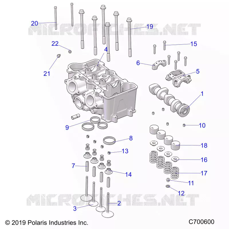 ENGINE, TESTA CILINDRO AND VALVES