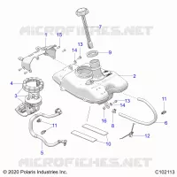 SISTEMA DI ALIMENTAZIONE CARBURANTE, FUEL TANK ASM.
