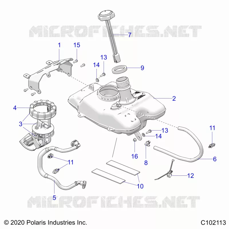 SISTEMA DI ALIMENTAZIONE CARBURANTE, FUEL TANK ASM.