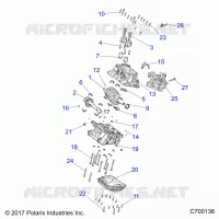 ENGINE, CRANKCASE AND ALBERO MOTORE