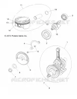 MOTORE, ALBERO MOTORE, PISTONE AND BALANCE SHAFT