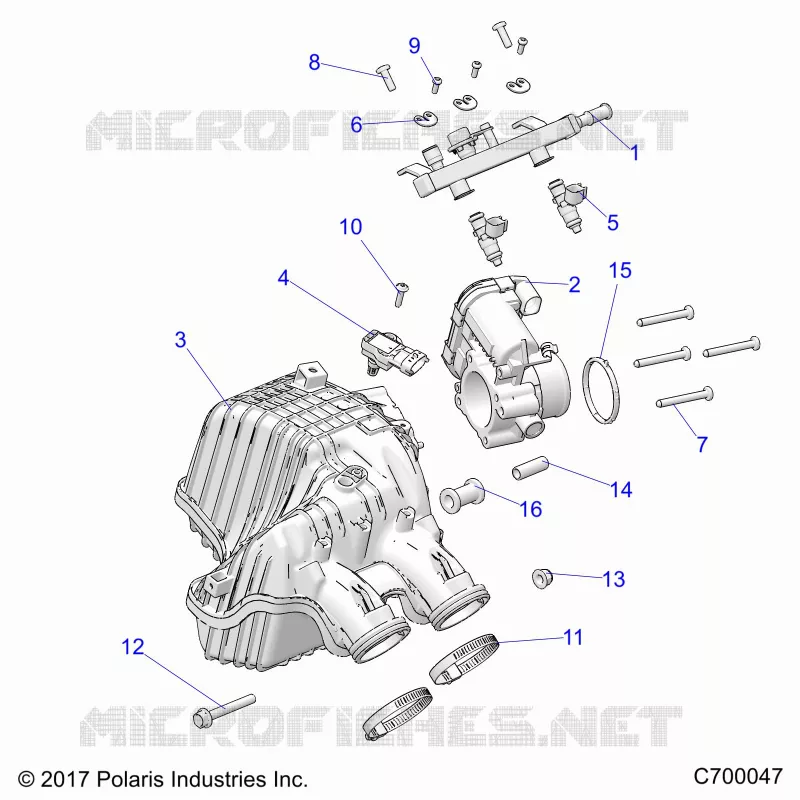 ENGINE, PRESA D'ARIA MANIFOLD, THROTTLE BODY, FUEL RAIL