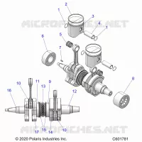 ENGINE, PISTON AND ALBERO MOTORE