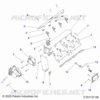 ASPIRAZIONE MANIFOLD, FUEL RAIL AND RELATED