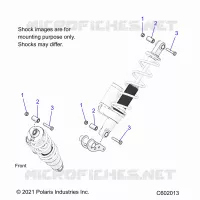 SUSPENSION, SHOCK MONTAGGIO, REAR SUSP.