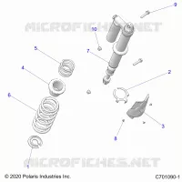 SUSPENSION, REAR SHOCK MONTAGGIO