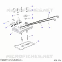 ENGINE, THROTTLE BODY AND VALVOLA COPERTURA