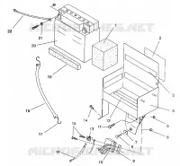 BATTERIA BOX ASSEMBLY 500 EFI / 0930674 and  500 EFI SKS / 0930574 (4922962296028A)