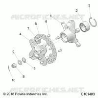 SOSPENSIONI ANTERIORI HUB AND STEERING KNUCKLE- A22SGE95FN/S95CN/S95FN (C101483)