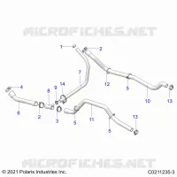 ENGINE, SISTEMA DI RAFFREDDAMENTO, HOSES