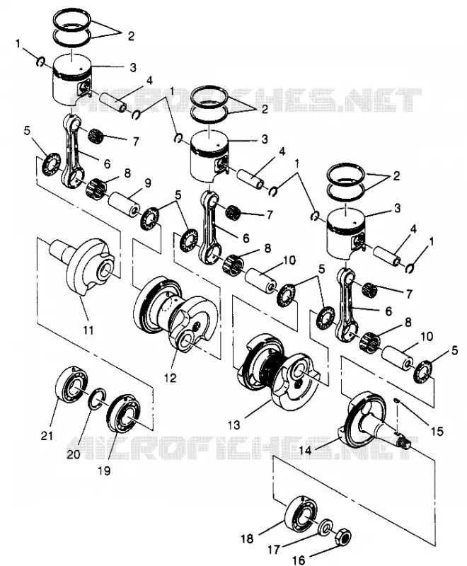 PISTONEEE   ALBERO MOTORE  XLT 0970756, XLT SKS 0970556, AND XLT RMK 0970956 (4937693769D001)