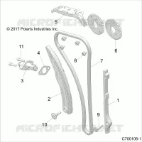CAM CATENA AND TENSIONER