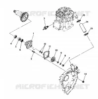 POMPA DELL'ACQUA ASSEMBLY 350 4X4