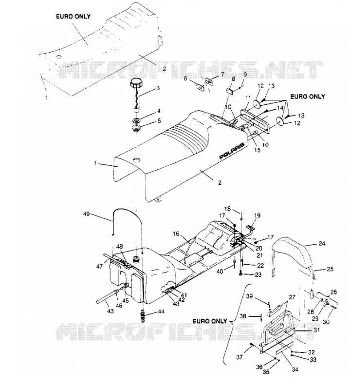 MONTAGGIO SEDILE   SERBATOIO Storm 0950782, Storm SKS 0950582,  Euro Storm E9 (4929012901A008)