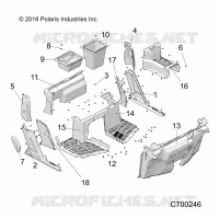 CARROZZERIA INFERIORE ANTERIORE AND ROCKERS- R23RSU99A9/AJ/AK/AX/B9/BJ/BK/BX (C700246)