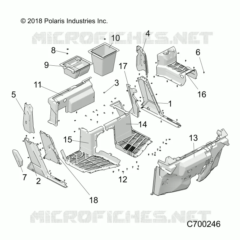 CARROZZERIA INFERIORE ANTERIORE AND ROCKERS- R23RSU99A9/AJ/AK/AX/B9/BJ/BK/BX (C700246)
