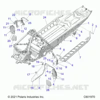 CHASSIS, PROTEZIONE FRIZIONE, FOOTRESTS, AND RUNNING BOARDS