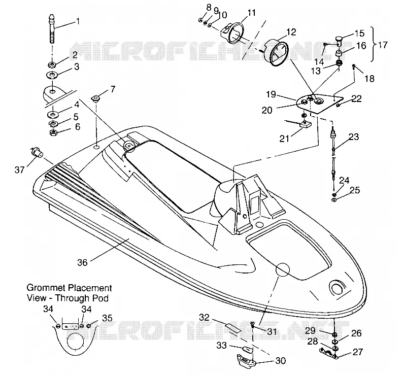 SCAFO   CORPO ASSEMBLY SL 650 B954058 (4930483048A006)