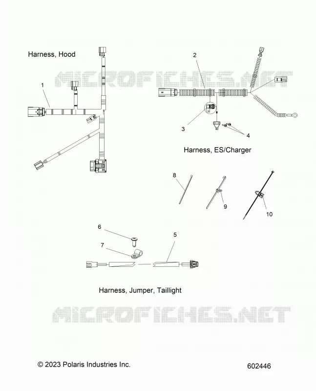 ELETTRICO, HARNESS, HOOD, E.S. START, TAILLIGHT