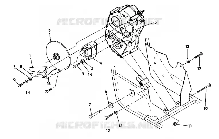RH SCATOLA DEGLI INGRANAGGI/FRENOMOUNTING 350 4X4/W928139 (4922832283028A)