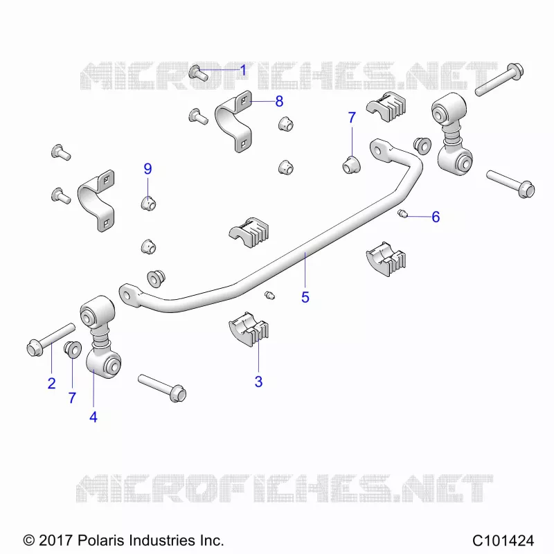 SUSPENSION, BARRA DI STABILIZZAZIONE, FRONT