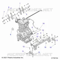 ENGINE, TRASMISSIONE MOUNTING &amp; LONG BLOCK