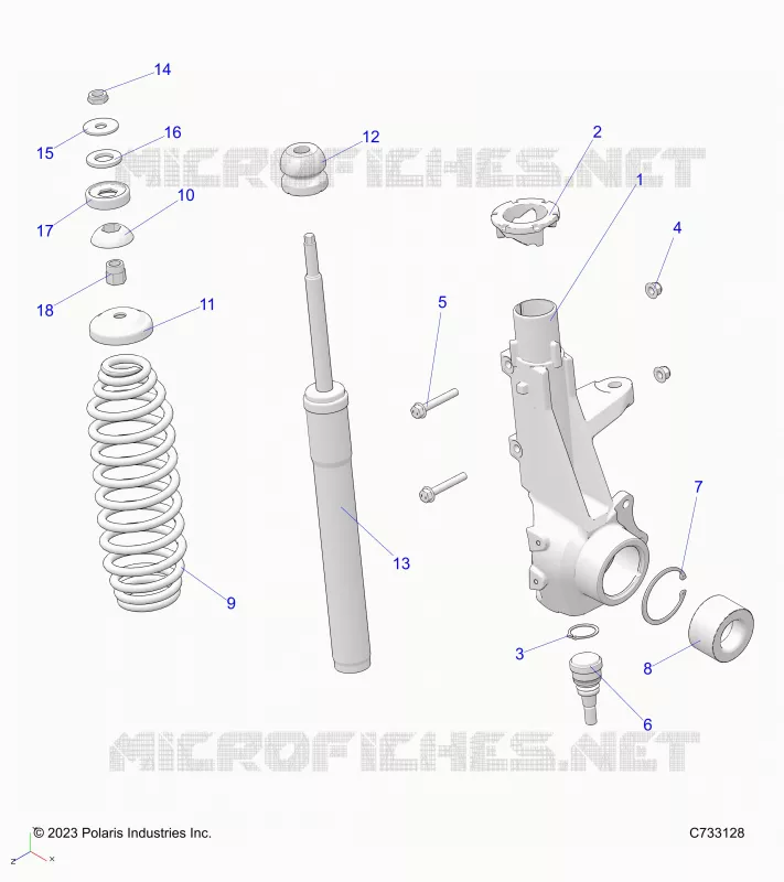 SUSPENSION, ANTERIORE MONTANTE