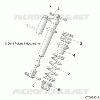 SUSPENSION, SHOCK ANTERIORE MOUNTING