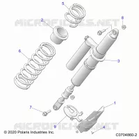 SUSPENSION, REAR SHOCK MONTAGGIO