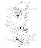MONTAGGIO SERBATOIO CARBURANTE 2x4 300 W947530 (4926742674A011)