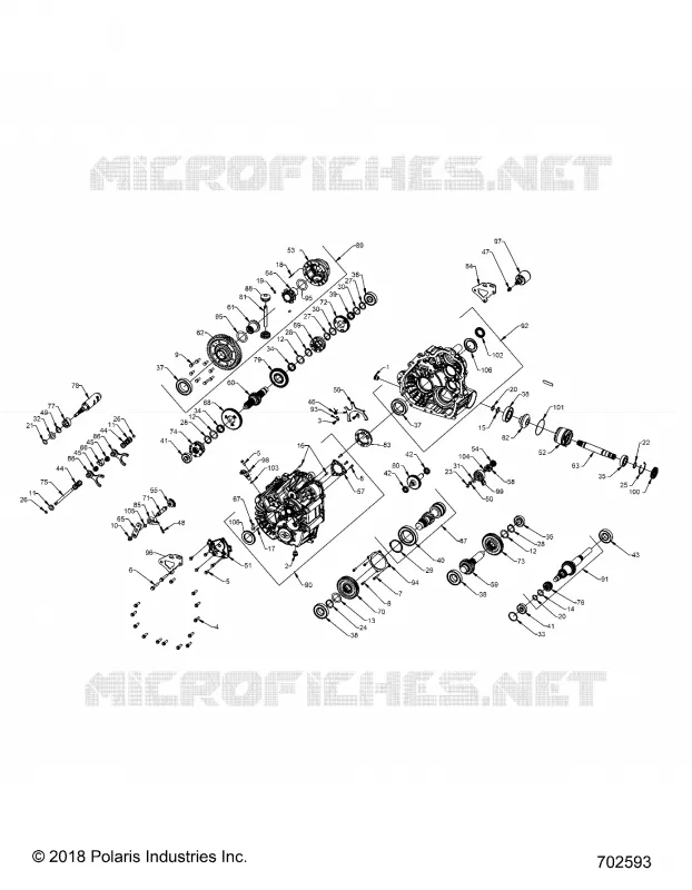 DRIVE TRAIN, PRINCIPALE SCATOLA INGRANAGGI INTERNALS