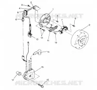 MAGNETO ASSEMBLY 500 EFI/0930674 AND  500 EFI SKS/0930574 (4922962296036A)