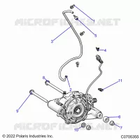 TRASMISSIONE, FRONT GEARCASE MOUNTING