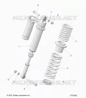 SUSPENSION, REAR SHOCK MONTAGGIO